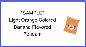 Light Orange Banana Fondant Sample