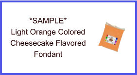 Light Orange Cheesecake Fondant Sample
