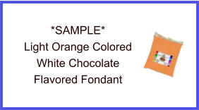 Light Orange White Chocolate Fondant Sample