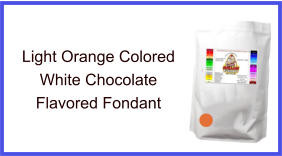 Light Orange White Chocolate Fondant