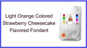 Light Orange Strawberry Cheesecake Fondant