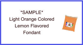 Light Orange Lemon Fondant Sample