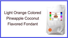 Light Orange Pineapple Coconut Fondant