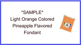 Light Orange Pineapple Fondant Sample