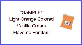 Light Orange Vanilla Fondant Sample