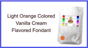 Light Orange Vanilla Fondant