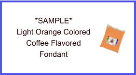 Light Orange Coffee Fondant Sample