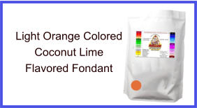 Light Orange Coconut Lime Fondant