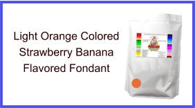 Light Orange Strawberry Banana Fondant