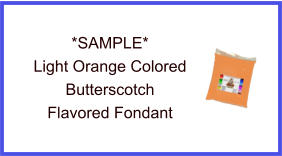 Light Orange Butterscotch Fondant Sample