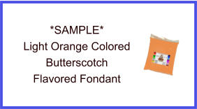 Light Orange Butterscotch Fondant Sample