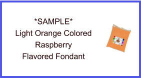Light Orange Raspberry Fondant Sample