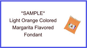 Light Orange Margarita Fondant Sample