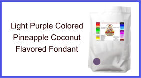 Light Purple Pineapple Coconut Fondant