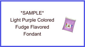 Light Purple Fudge Fondant Sample