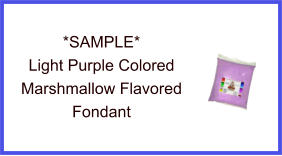 Light Purple Marshmallow Fondant Sample
