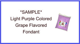 Light Purple Grape Fondant Sample