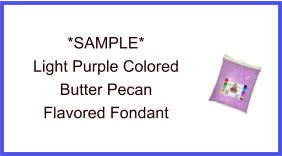 Light Purple Butter Pecan Fondant Sample