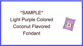 Light Purple Coconut Fondant Sample