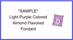 Light Purple Almond Fondant Sample