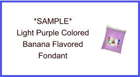 Light Purple Banana Fondant Sample
