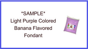 Light Purple Banana Fondant Sample