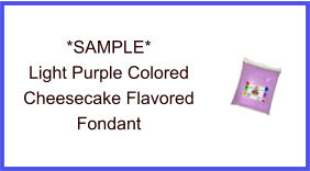 Light Purple Cheesecake Fondant Sample