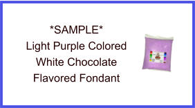Light Purple White Chocolate Fondant Sample