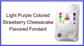Light Purple Strawberry Cheesecake Fondant