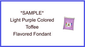 Light Purple Toffee Fondant Sample