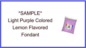 Light Purple Lemon Fondant Sample