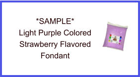 Light Purple Strawberry Fondant Sample