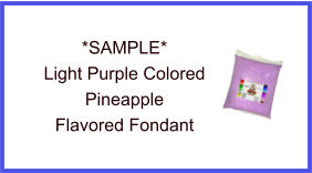 Light Purple Pineapple Fondant Sample