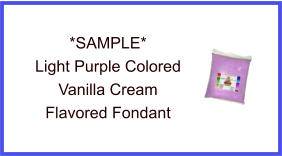 Light Purple Vanilla Fondant Sample