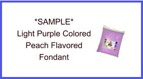 Light Purple Peach Fondant Sample