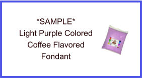 Light Purple Coffee Fondant Sample