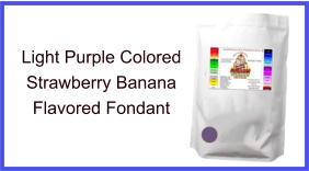 Light Purple Strawberry Banana Fondant