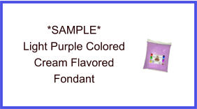 Light Purple Cream Fondant Sample