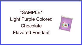 Light Purple Chocolate Fondant Sample