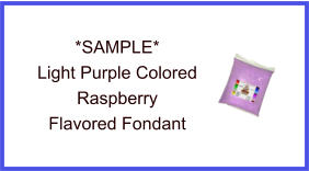 Light Purple Raspberry Fondant Sample