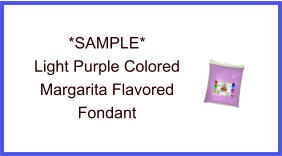 Light Purple Margarita Fondant Sample
