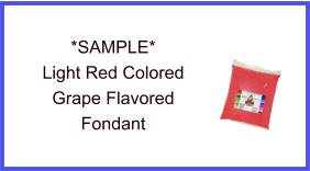 Light Red Grape Fondant Sample