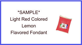 Light Red Lemon Fondant Sample