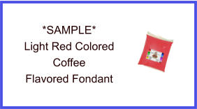Light Red Coffee Fondant Sample