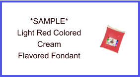 Light Red Cream Fondant Sample