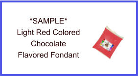 Light Red Chocolate Fondant Sample