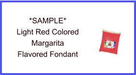 Light Red Margarita Fondant Sample