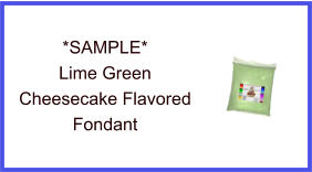 Lime Green Cheesecake Fondant Sample