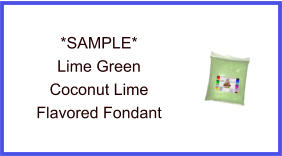 Lime Green Marshmallow Fondant Sample