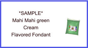 Mahi Mahi Green Cream Fondant Sample